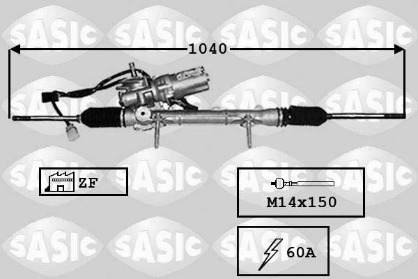 Sasic 7170029 - Рульовий механізм, рейка autocars.com.ua