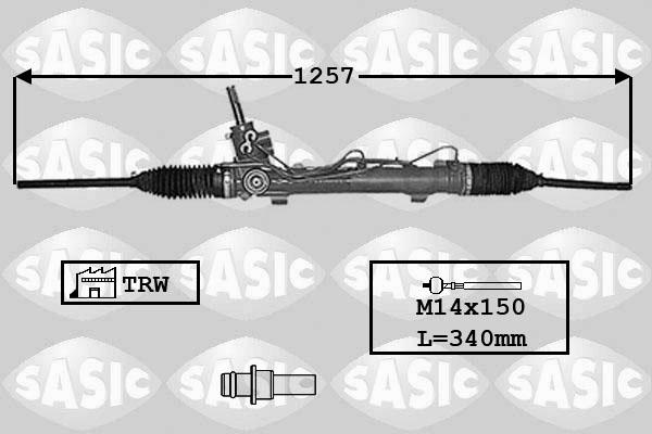 Sasic 7170038 - Рулевой механизм, рейка avtokuzovplus.com.ua