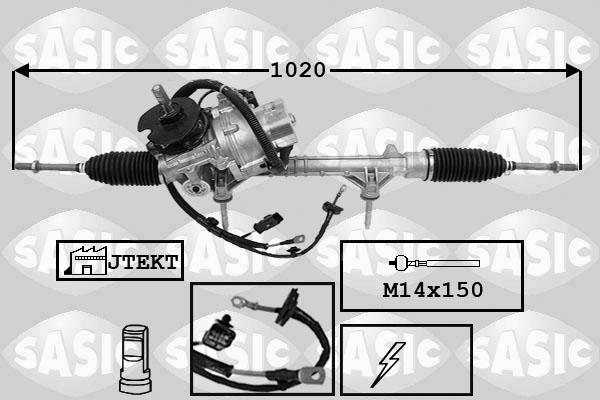 Sasic 7170069 - Рулевой механизм, рейка avtokuzovplus.com.ua