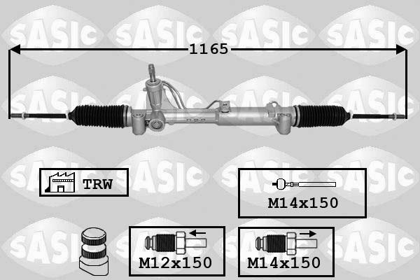 Sasic 7170072 - Рульовий механізм, рейка autocars.com.ua