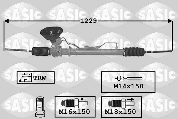 Sasic 7174001 - Рулевой механизм, рейка autodnr.net