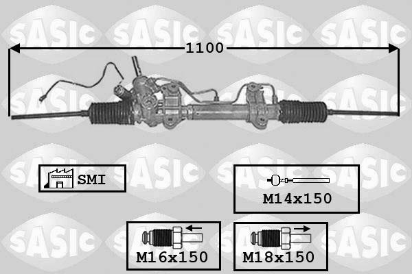 Sasic 7174002 - Рулевой механизм, рейка avtokuzovplus.com.ua