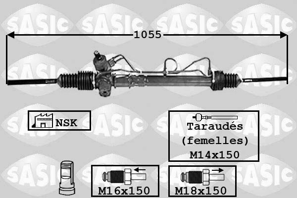 Sasic 7174005 - Рульовий механізм, рейка autocars.com.ua