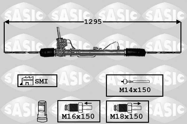 Sasic 7174025 - Рульовий механізм, рейка autocars.com.ua