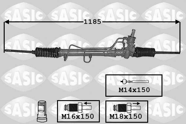 Sasic 7174026 - Рульовий механізм, рейка autocars.com.ua