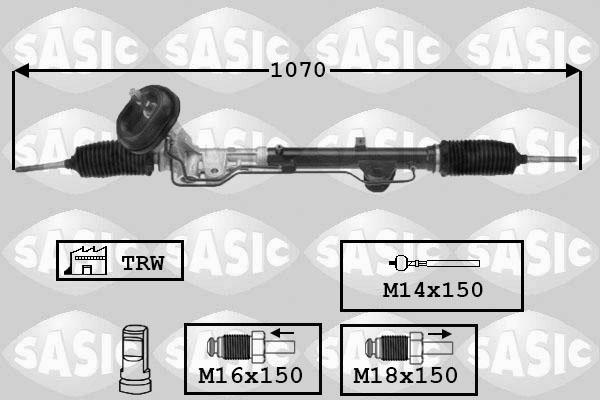 Sasic 7174027 - Рульовий механізм, рейка autocars.com.ua