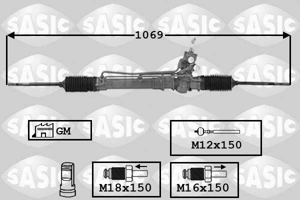 Sasic 7176007 - Рулевой механизм, рейка avtokuzovplus.com.ua