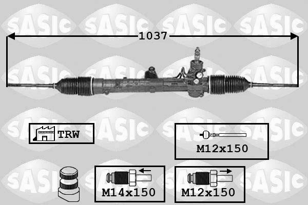 Sasic 7176014 - Рульовий механізм, рейка autocars.com.ua