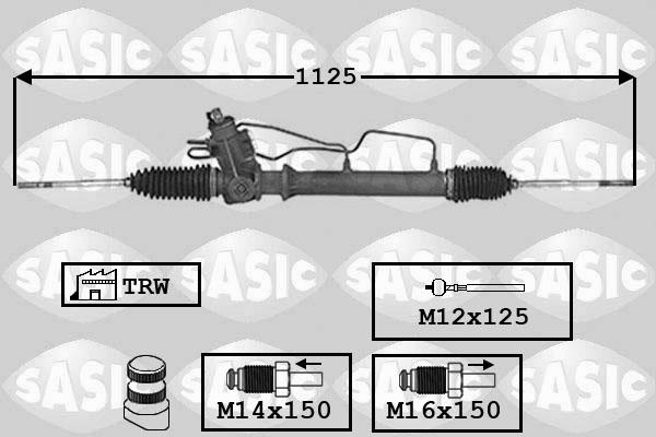 Sasic 7176035 - Рульовий механізм, рейка autocars.com.ua