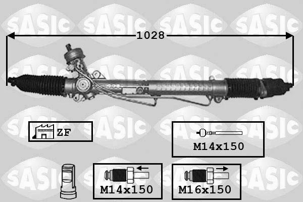 Sasic 7176037 - Рульовий механізм, рейка autocars.com.ua