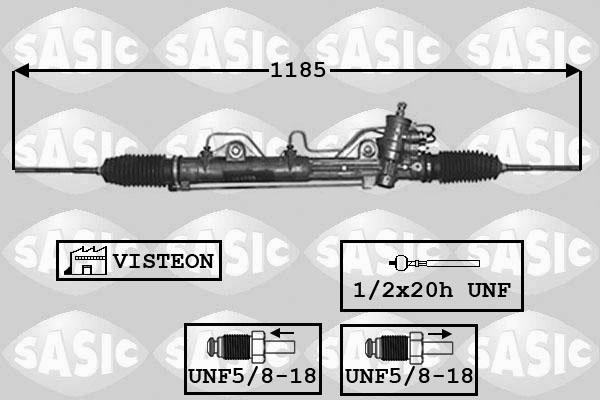 Sasic 7176041 - Рулевой механизм, рейка avtokuzovplus.com.ua