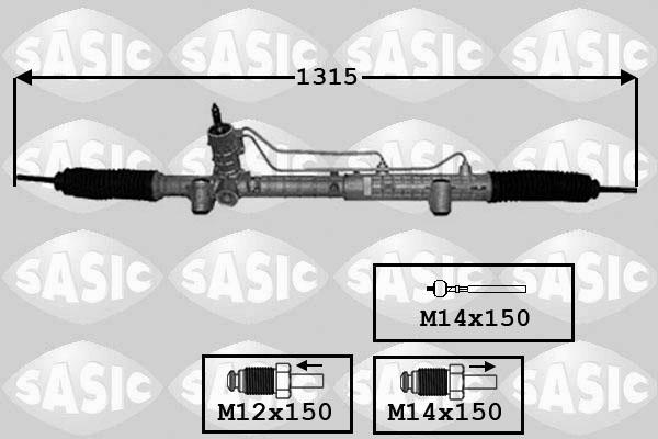 Sasic 7176047 - Рульовий механізм, рейка autocars.com.ua