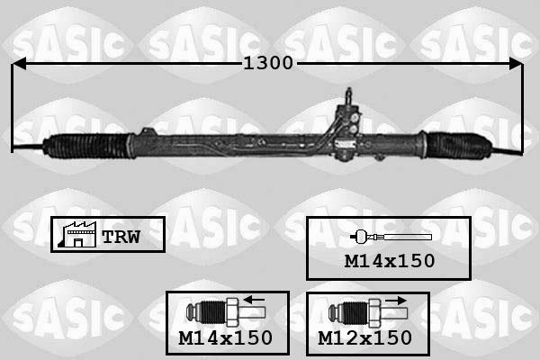 Sasic 7176053 - Рулевой механизм, рейка avtokuzovplus.com.ua