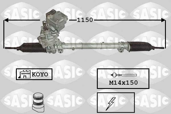 Sasic 7176061 - Рульовий механізм, рейка autocars.com.ua