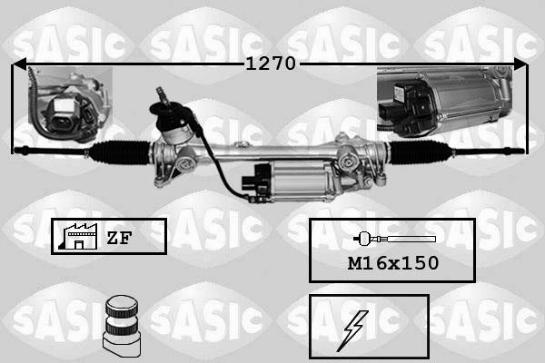 Sasic 7176065 - Рулевой механизм, рейка avtokuzovplus.com.ua