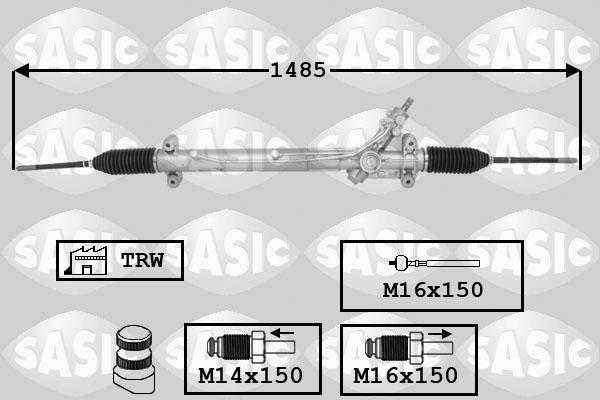 Sasic 7176068 - Рулевой механизм, рейка avtokuzovplus.com.ua