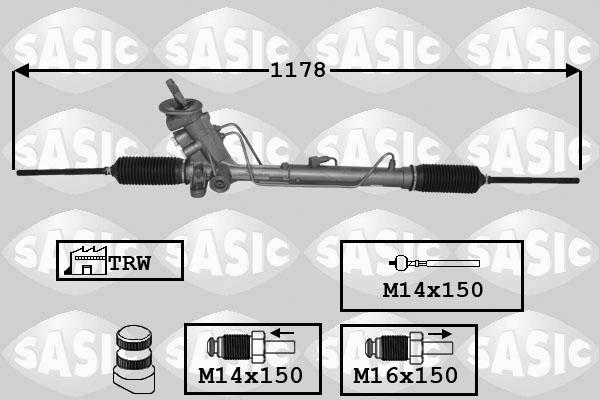 Sasic 7176071 - Рульовий механізм, рейка autocars.com.ua