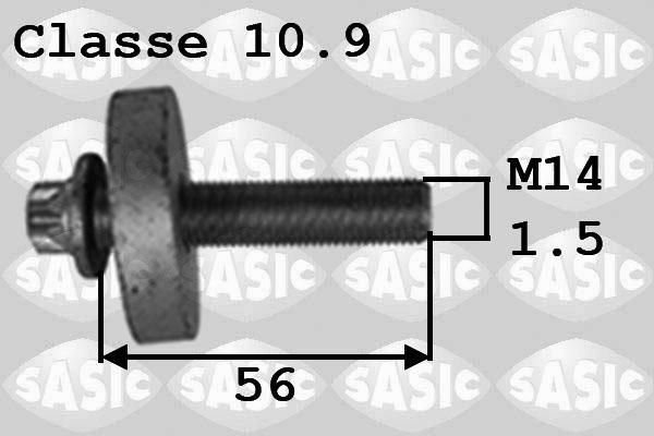 Sasic 8704010 - Болт шківа autocars.com.ua