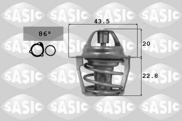 Sasic 9000106 - Термостат, охлаждающая жидкость autodnr.net