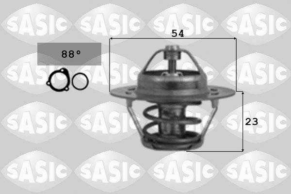 Sasic 9000131 - Термостат, охолоджуюча рідина autocars.com.ua