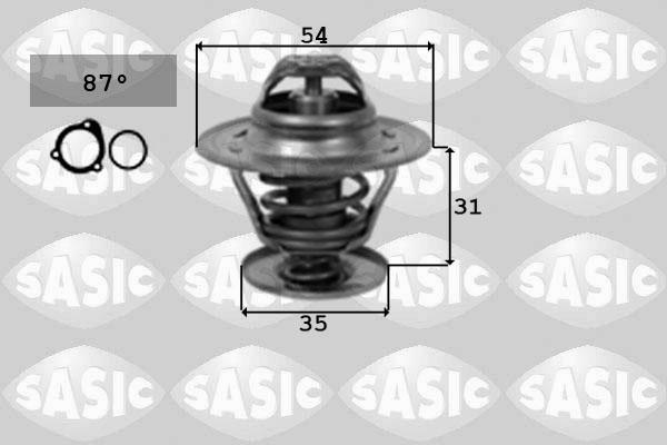 Sasic 9000161 - Термостат, охолоджуюча рідина autocars.com.ua