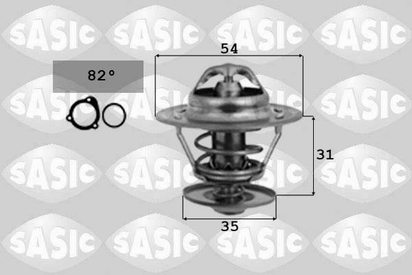 Sasic 9000163 - Термостат, охолоджуюча рідина autocars.com.ua