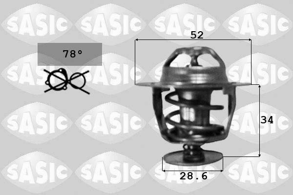 Sasic 9000237 - Термостат, охлаждающая жидкость avtokuzovplus.com.ua