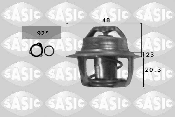 Sasic 9000295 - Термостат, охолоджуюча рідина autocars.com.ua