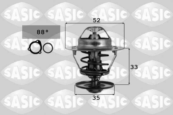 Sasic 9000347 - Термостат, охолоджуюча рідина autocars.com.ua