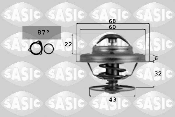 Sasic 9000367 - Термостат, охолоджуюча рідина autocars.com.ua