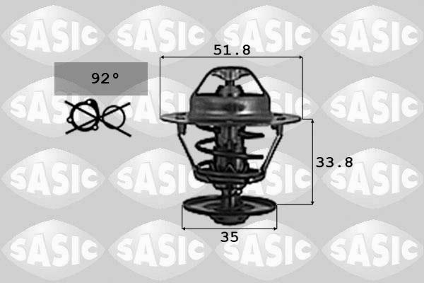 Sasic 9000713 - Термостат, охолоджуюча рідина autocars.com.ua