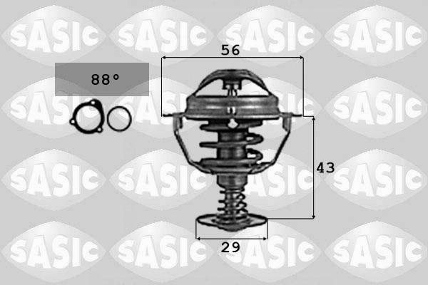 Sasic 9000724 - Термостат, охлаждающая жидкость autodnr.net