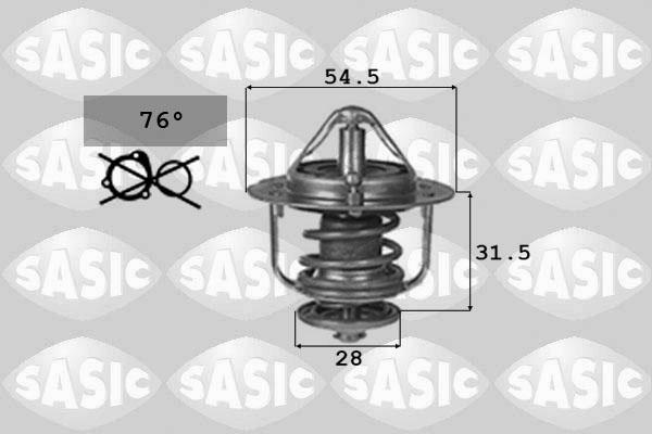 Sasic 9000725 - Термостат, охолоджуюча рідина autocars.com.ua