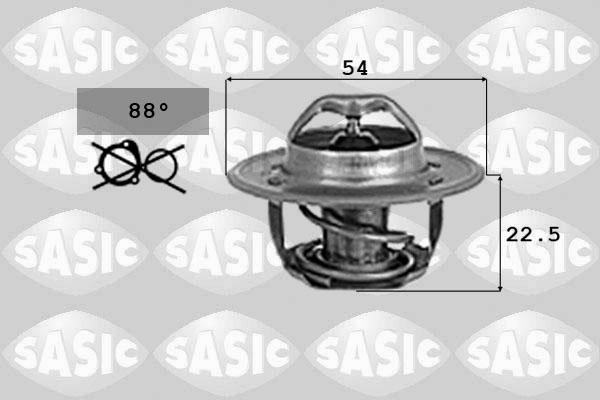 Sasic 9000727 - Термостат, охолоджуюча рідина autocars.com.ua