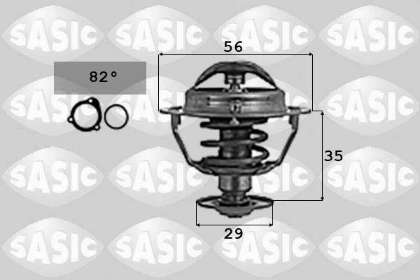 Sasic 9000737 - Термостат, охолоджуюча рідина autocars.com.ua