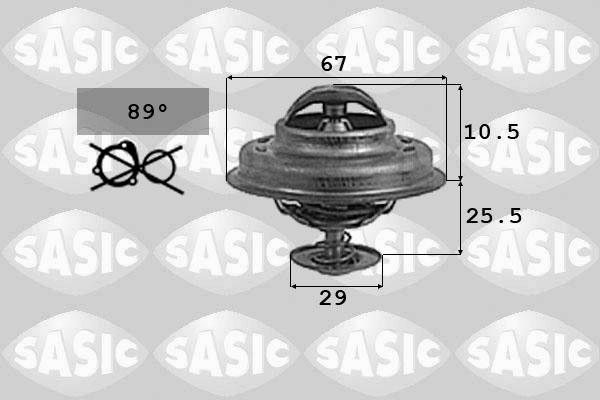 Sasic 9000741 - Термостат, охолоджуюча рідина autocars.com.ua