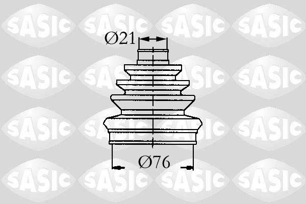 Sasic 9004621 - Пильник, приводний вал autocars.com.ua