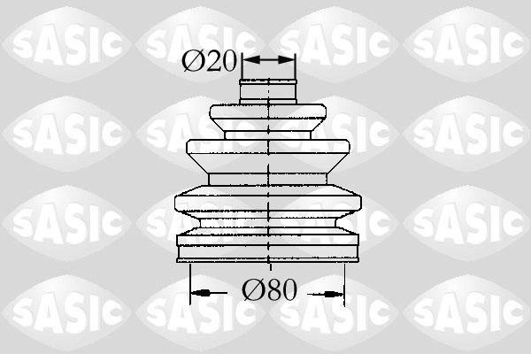 Sasic 9004713 - Пильник, приводний вал autocars.com.ua