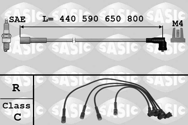 Sasic 9280002 - Комплект проводів запалювання autocars.com.ua