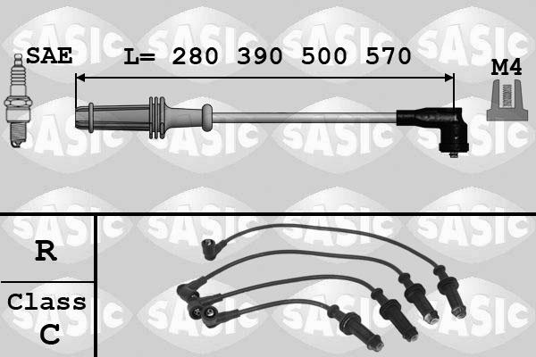 Sasic 9280003 - Комплект проводов зажигания avtokuzovplus.com.ua