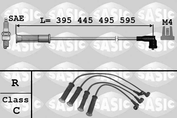 Sasic 9284004 - Комплект проводів запалювання autocars.com.ua