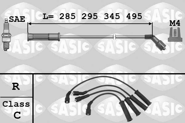 Sasic 9284006 - Комплект проводів запалювання autocars.com.ua