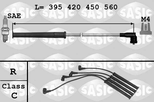 Sasic 9284011 - Комплект проводів запалювання autocars.com.ua