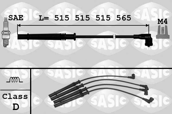 Sasic 9284012 - Комплект проводів запалювання autocars.com.ua