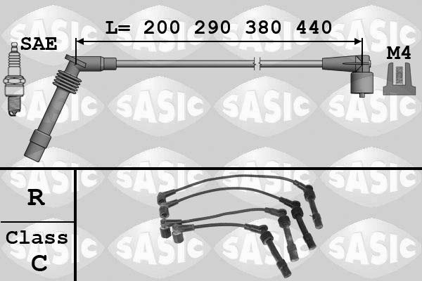 Sasic 9286002 - Комплект проводів запалювання autocars.com.ua