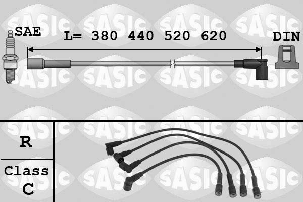 Sasic 9286005 - Комплект проводів запалювання autocars.com.ua