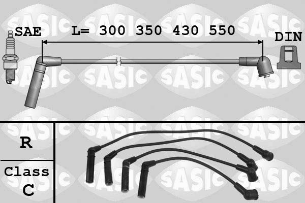 Sasic 9286007 - Комплект проводов зажигания autodnr.net