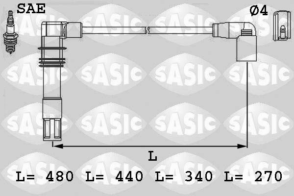 Sasic 9286013 - Комплект проводов зажигания autodnr.net