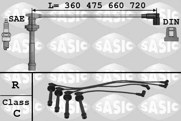 Sasic 9286015 - Комплект проводів запалювання autocars.com.ua