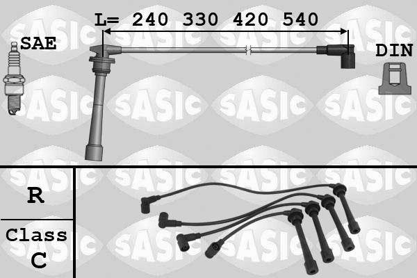 Sasic 9286018 - Комплект проводів запалювання autocars.com.ua